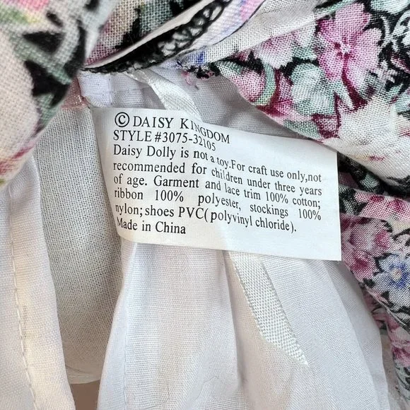 Daisy Kingdom Dolly Doll 18” Blonde Hair Victorian Swing Dress Vest Clothes - Picture 10 of 10